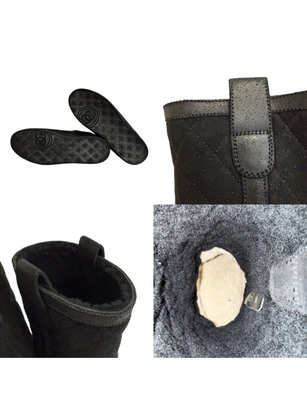 Chanel Quilted Boots Black - Picture 8 of 8